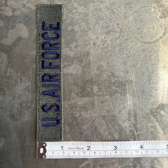 U.S. AIR FORCE embroidered tape patch - vintage - Picture 9 of 10